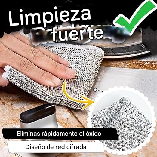 10 Paños de Limpieza de Malla de Alambre
