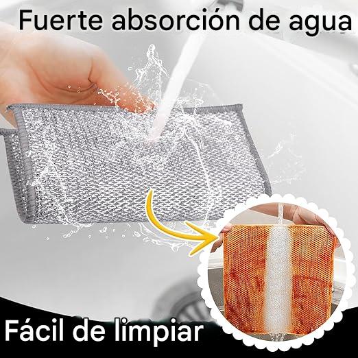 10 Paños de Limpieza de Malla de Alambre