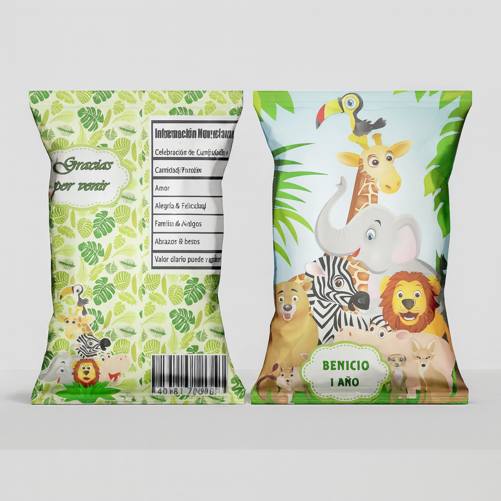 Bolsita Chip Bag Personalizada para Golosinas y Cumpleaños