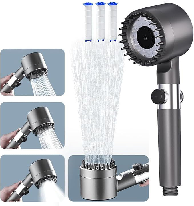 2x1 en Cabezal De Ducha De Alta Presión + 3 Filtros de regalo
