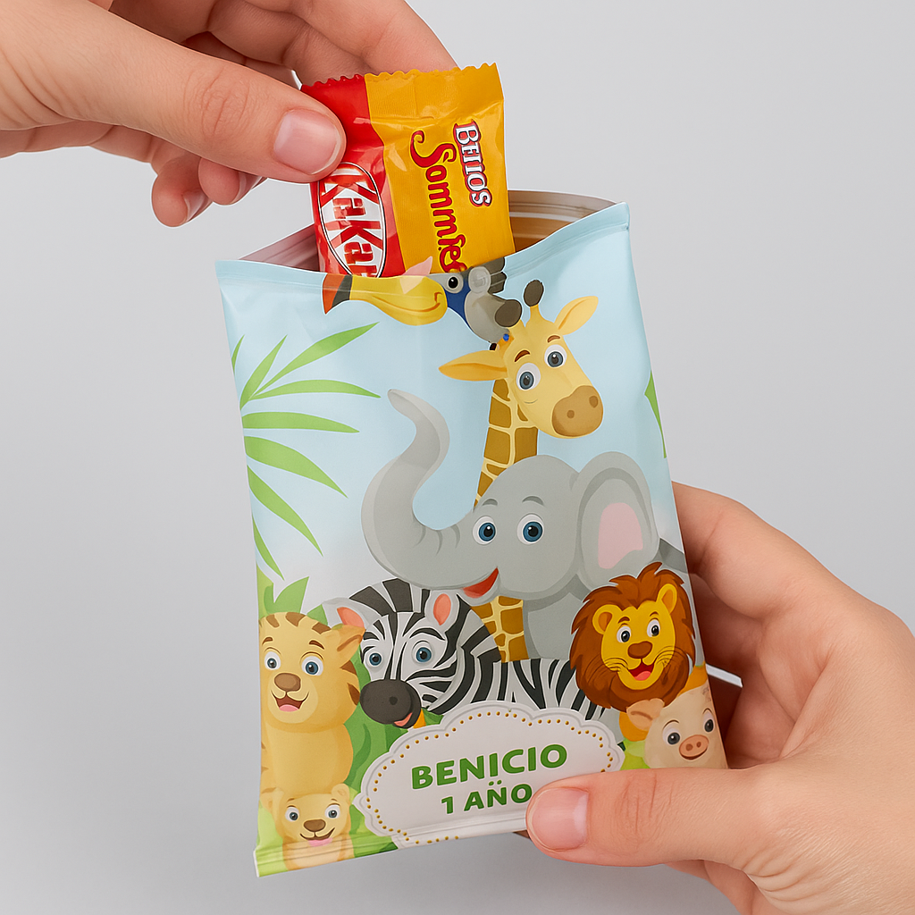 Bolsita Chip Bag Personalizada para Golosinas y Cumpleaños