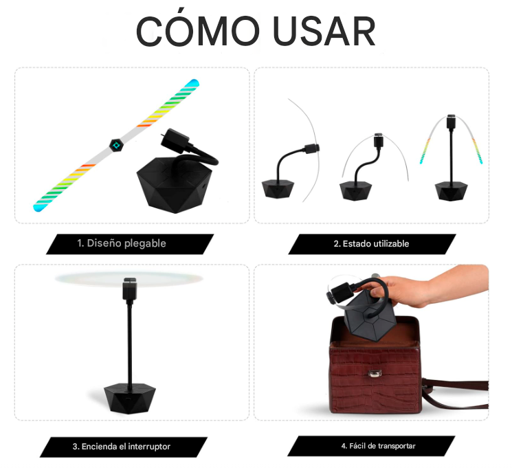 Ventilador repelente de mosca para mesa