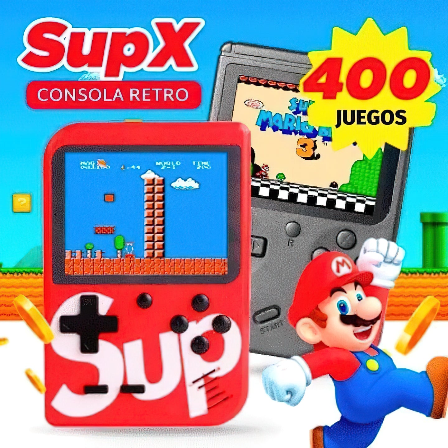 Consola Retro con 400 Juegos