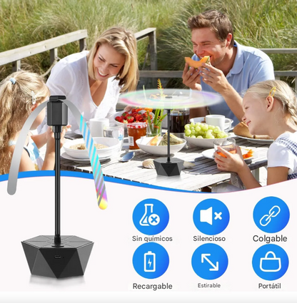 Ventilador repelente de mosca para mesa
