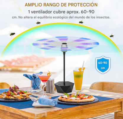 Ventilador repelente de mosca para mesa