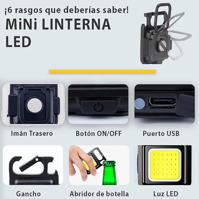 Linterna Llavero Mini LED